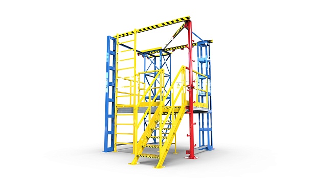 д. Алапурская. АО «Газстройпроект» запустил новый полигон «Альпинист» для тренировок высотных работ  д. Алапурская. АО «Газстройпроект» запустил новый полигон «Альпинист» для тренировок высотных работ